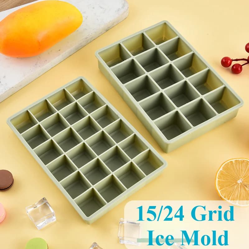 24-Raster quadratische Eiswürfelform mit Deckel
