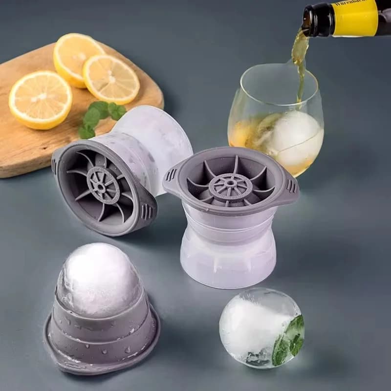 2er-Pack kugelförmige Eiswürfelform