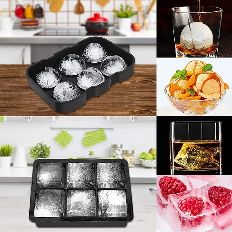 Sphärische Eiswürfelform