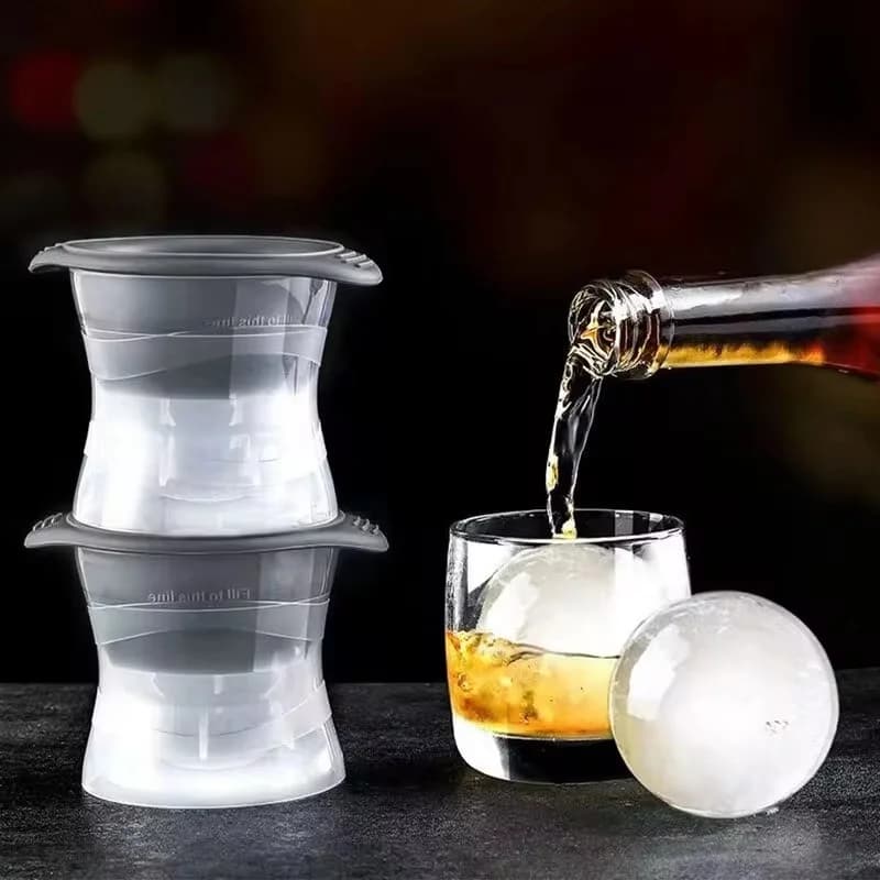 2er-Pack kugelförmige Eiswürfelform
