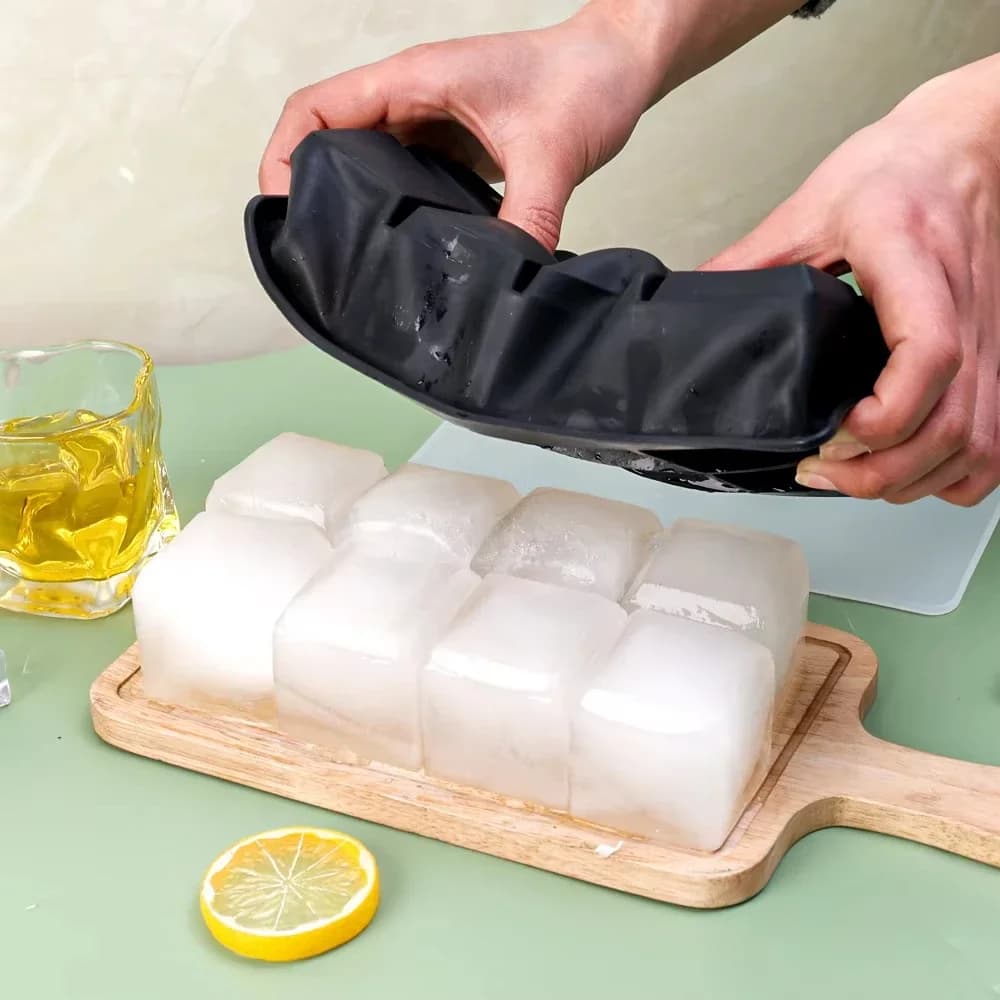 Große quadratische Eiswürfelform