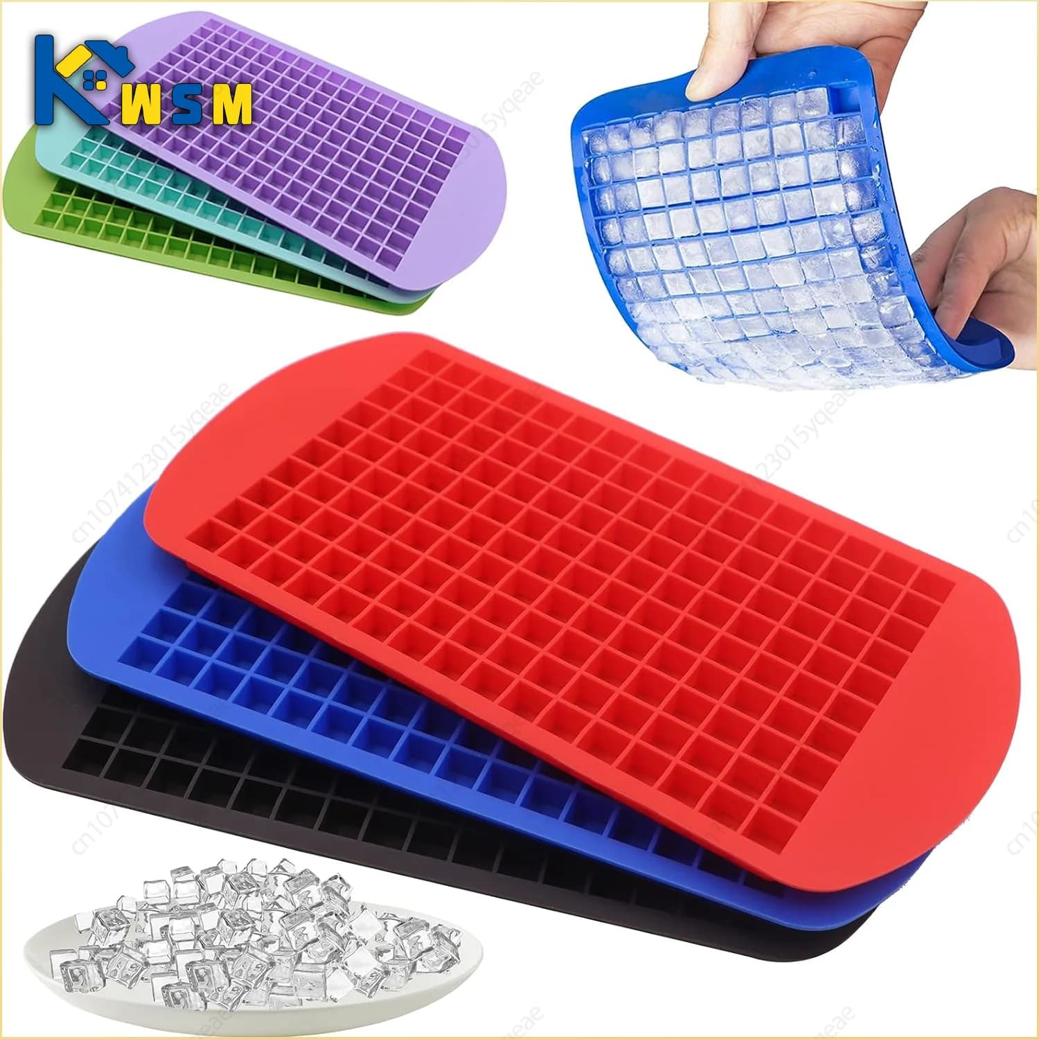 Mini-Eiswürfelform mit 160 Fächern