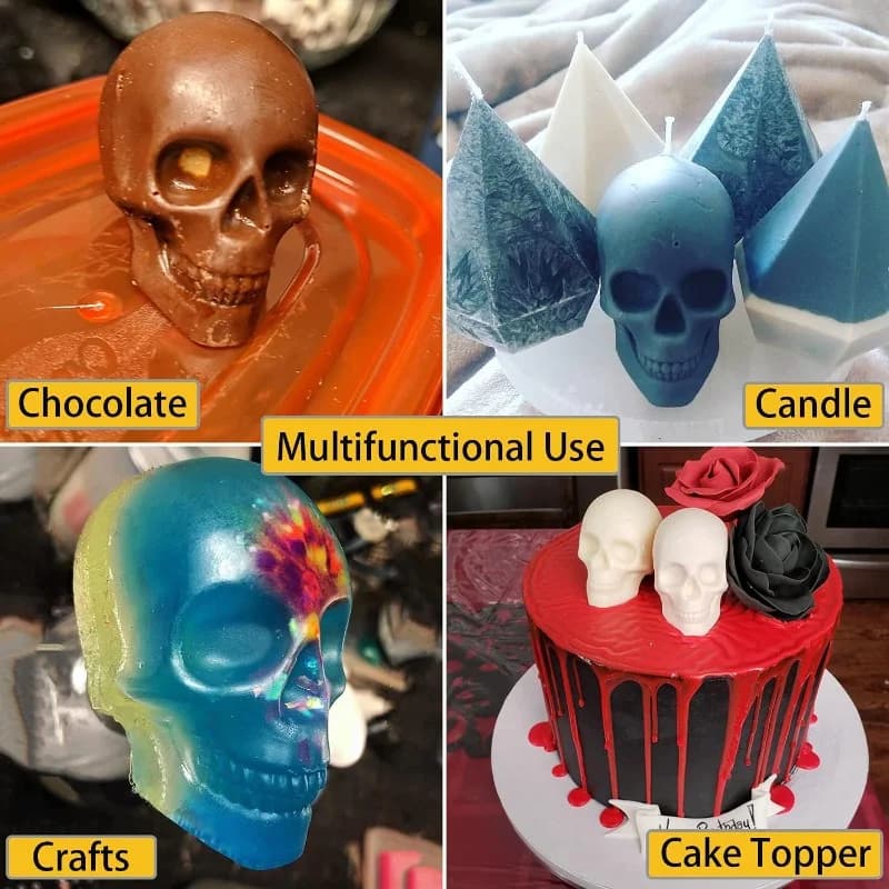 3D-Schädel-Eiskugelform
